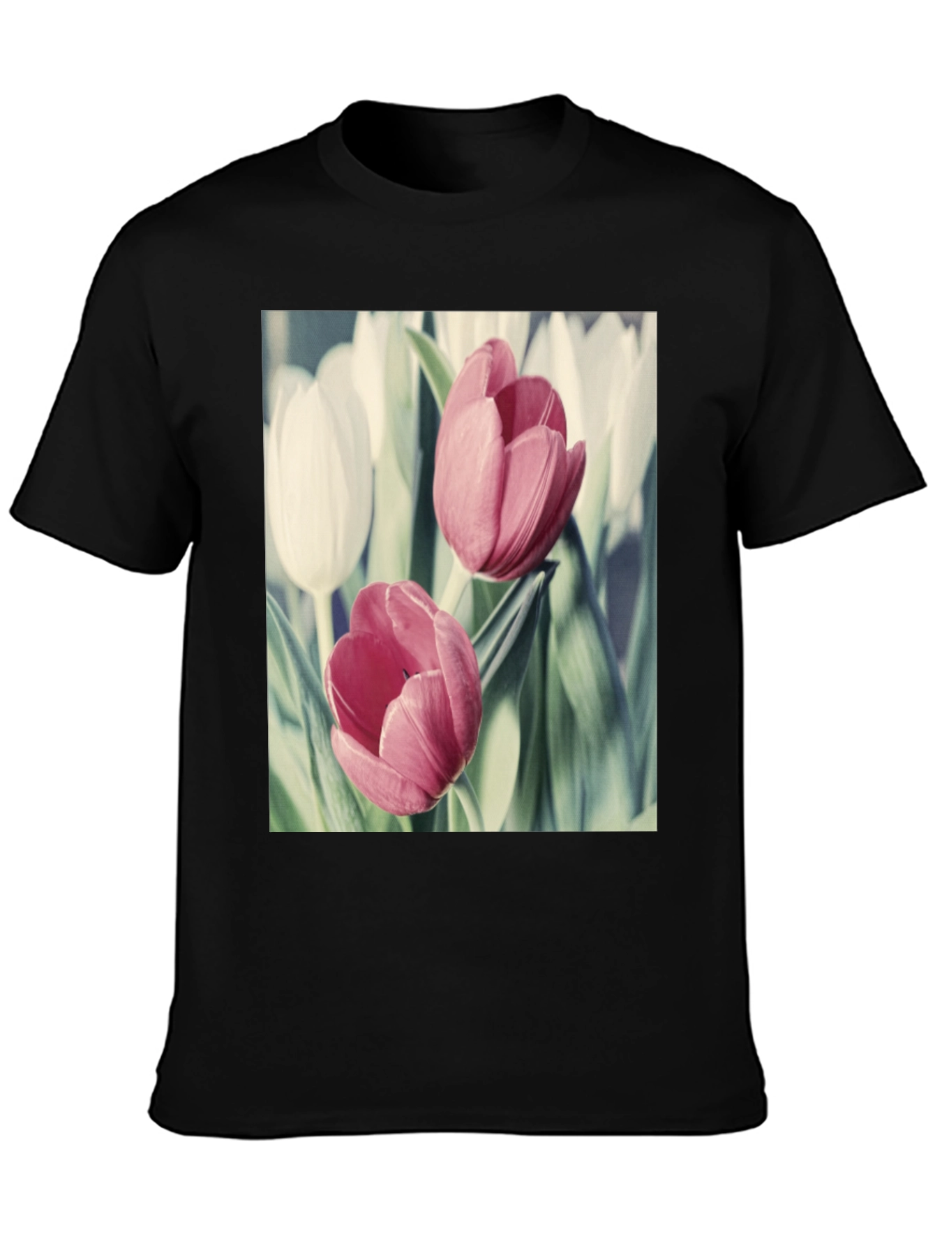 Floral Tulip T-Shirt - Stylish & Comfortable Cotton Tee