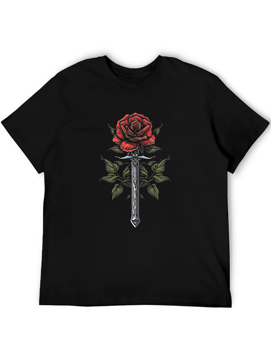 Rose & Sword Graphic T-Shirt