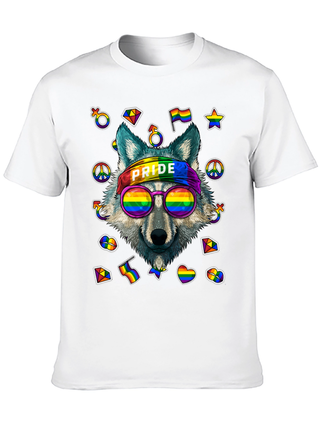 Pride Wolf Graphic T-Shirt