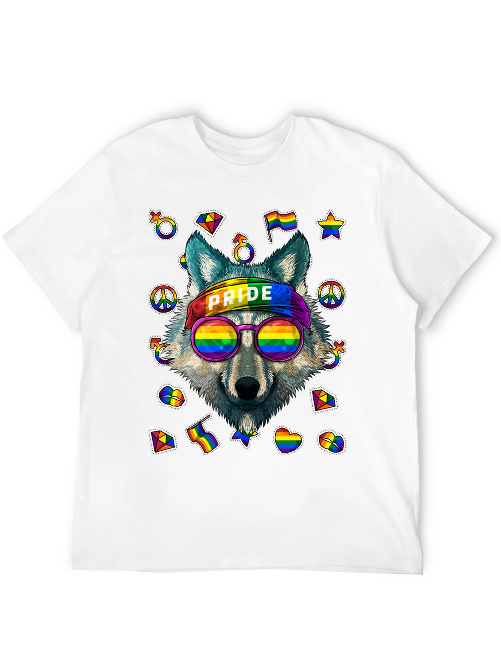 Pride Wolf Graphic T-Shirt