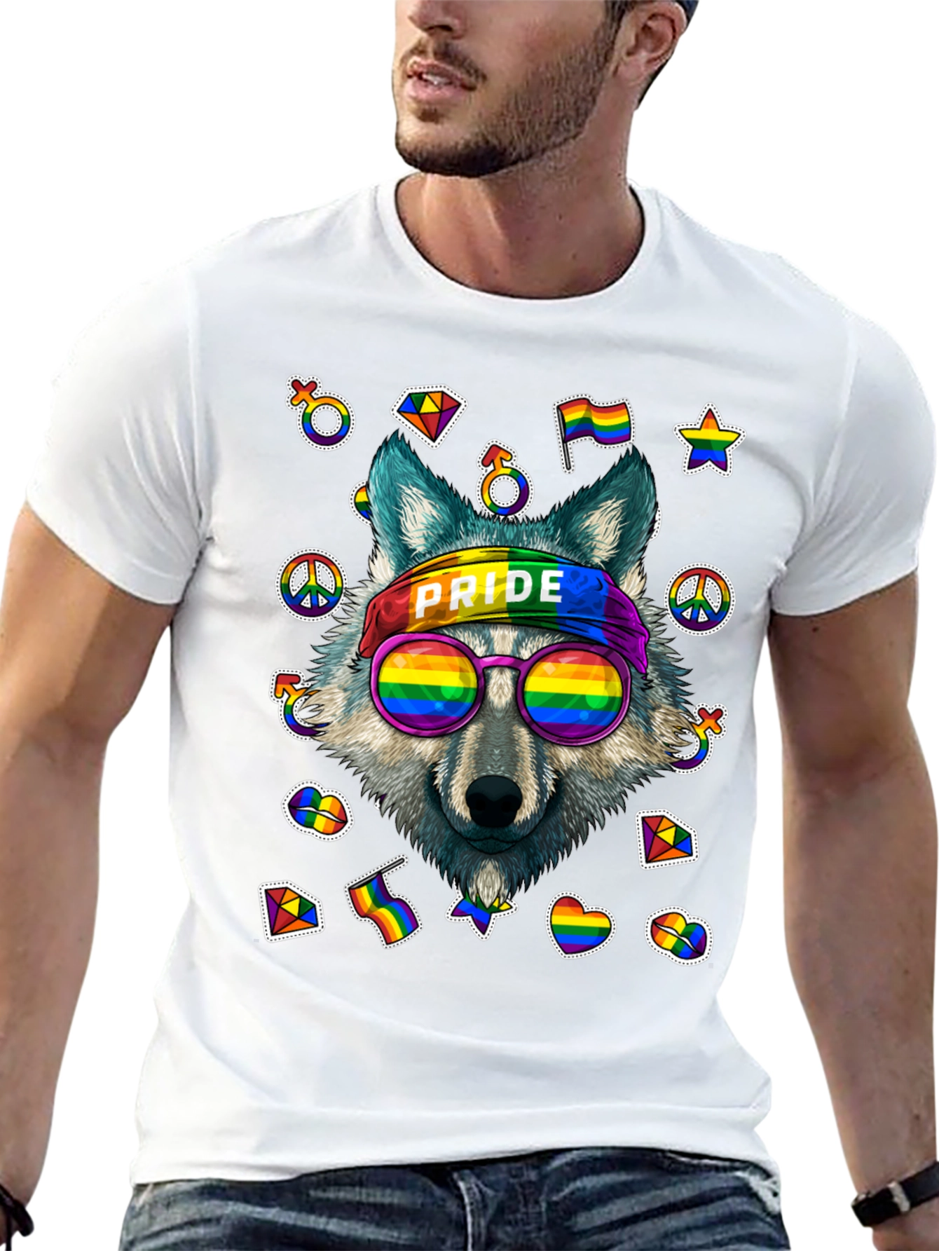 Pride Wolf Graphic T-Shirt