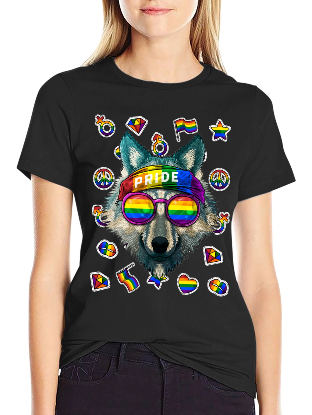 Pride Wolf Graphic T-Shirt