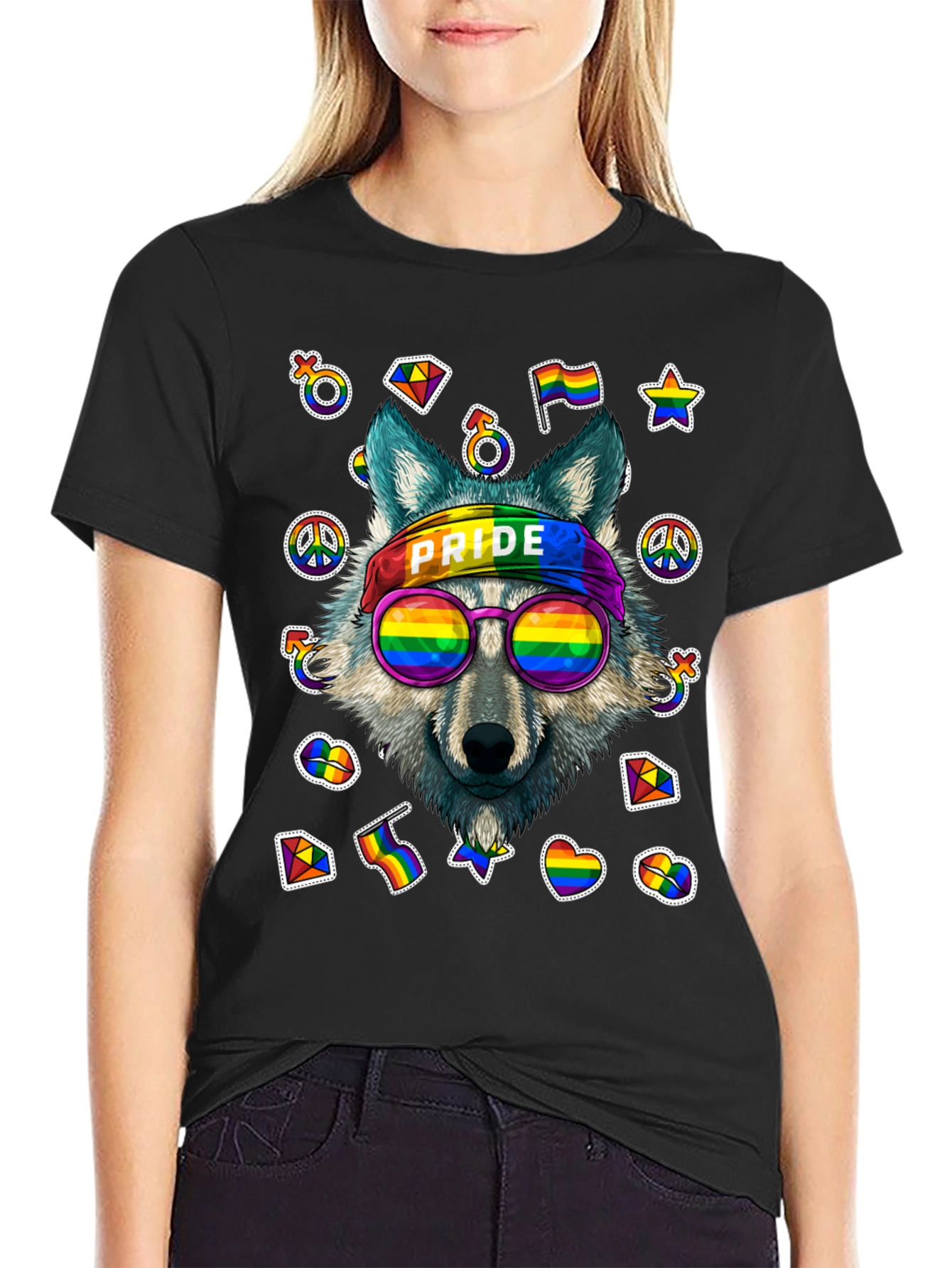 Pride Wolf Graphic T-Shirt