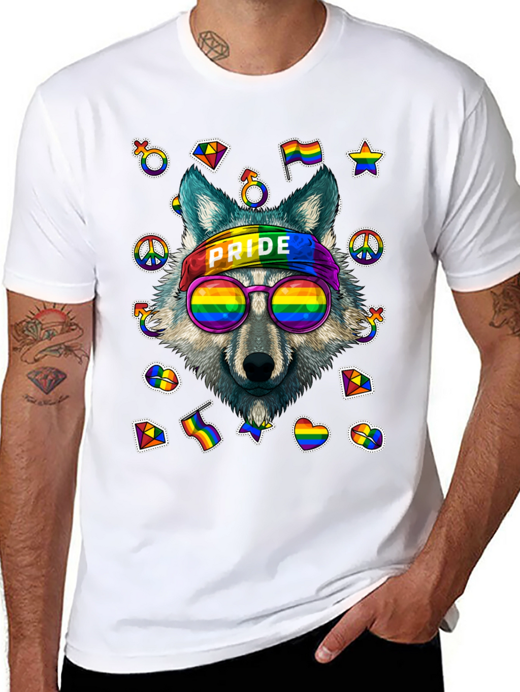 Pride Wolf Graphic T-Shirt