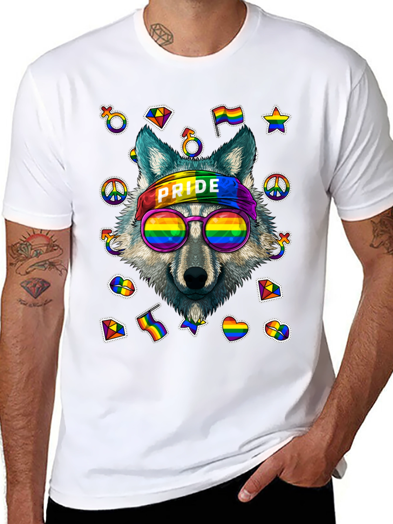 Pride Wolf Graphic T-Shirt
