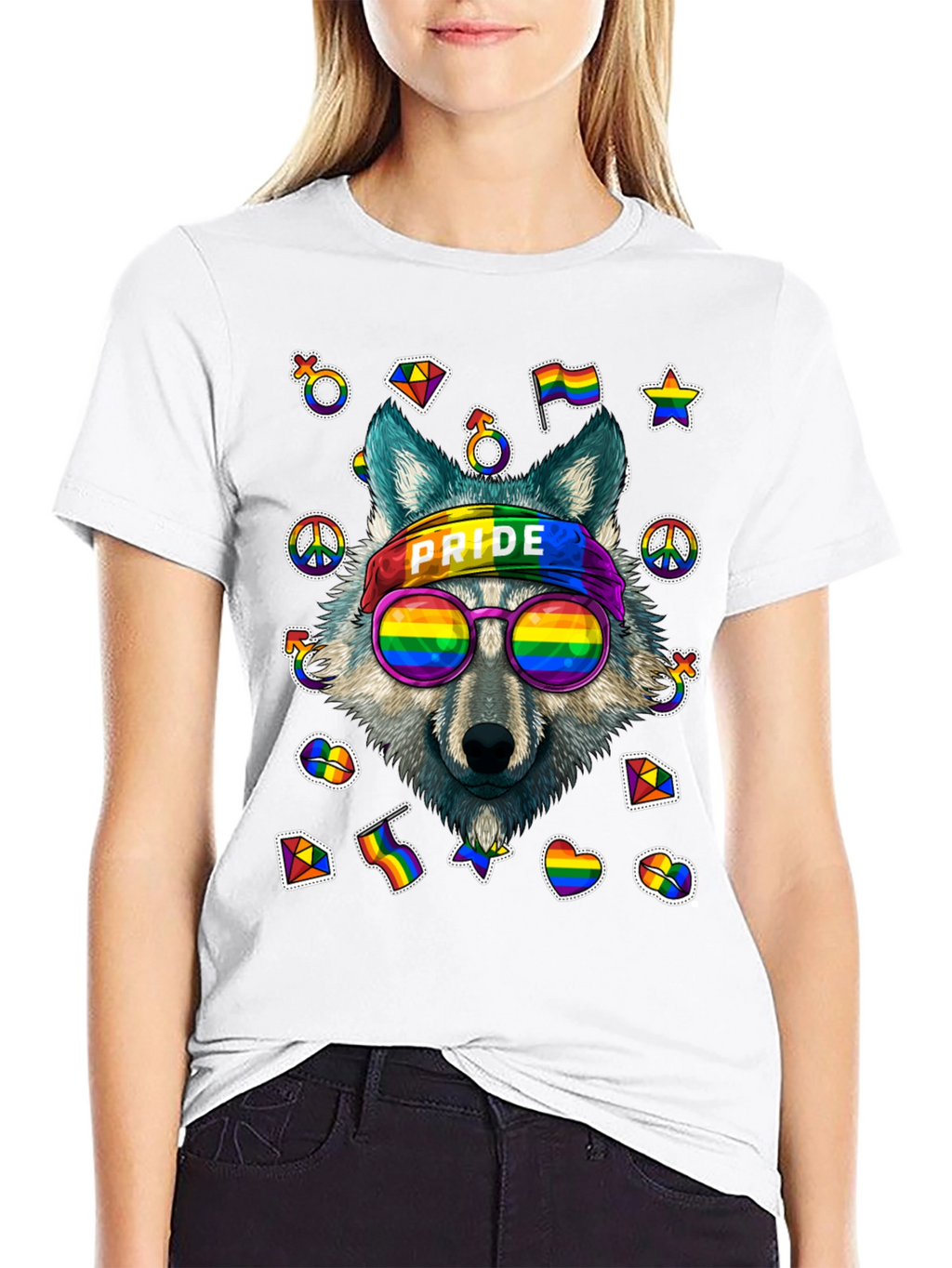 Pride Wolf Graphic T-Shirt
