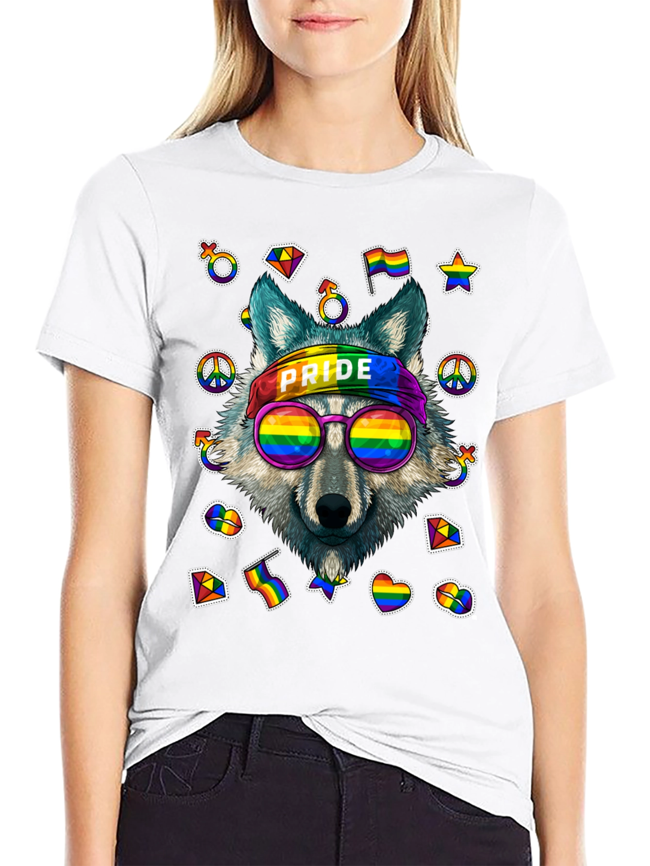 Pride Wolf Graphic T-Shirt