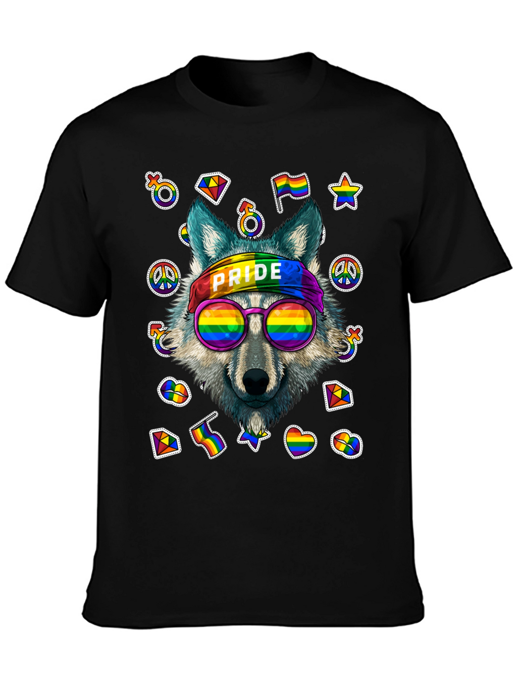 Pride Wolf Graphic T-Shirt