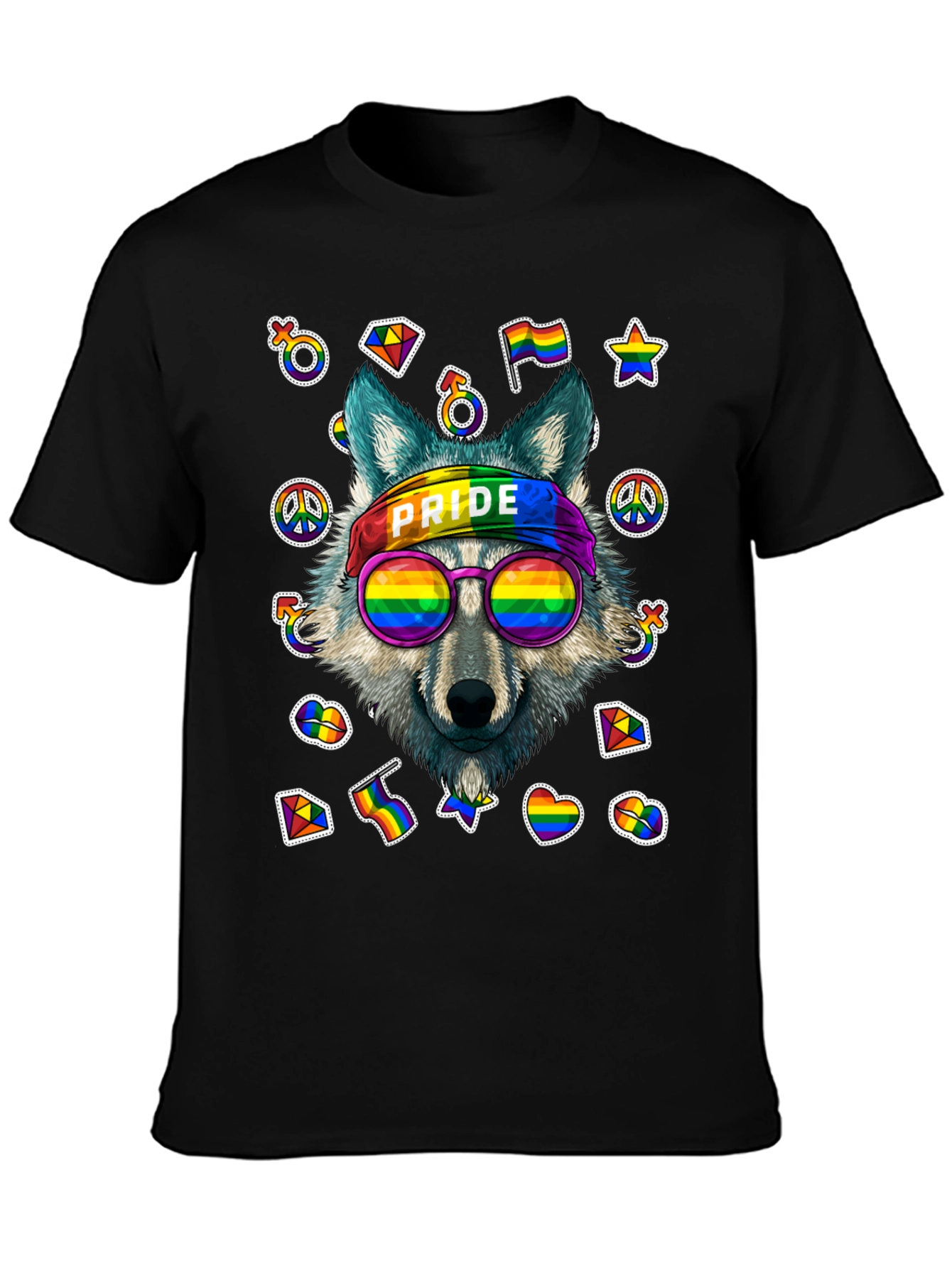 Pride Wolf Graphic T-Shirt