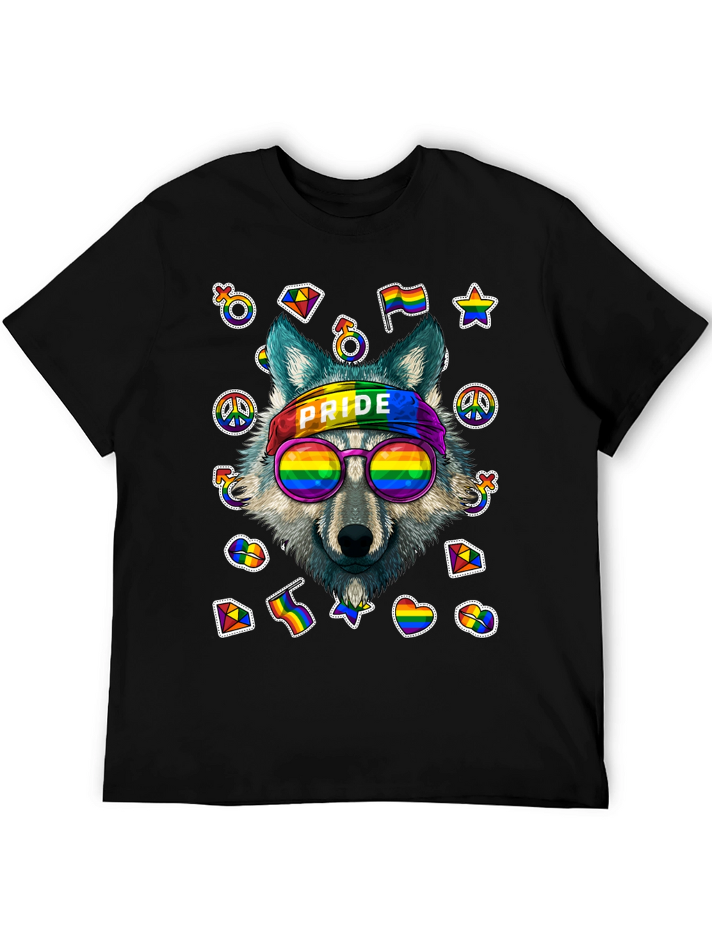 Pride Wolf Graphic T-Shirt
