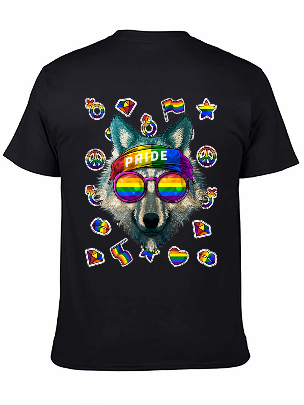 Pride Wolf Graphic T-Shirt