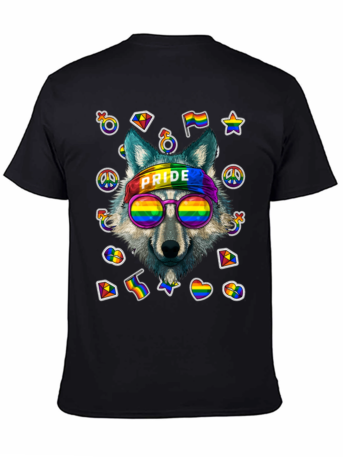 Pride Wolf Graphic T-Shirt