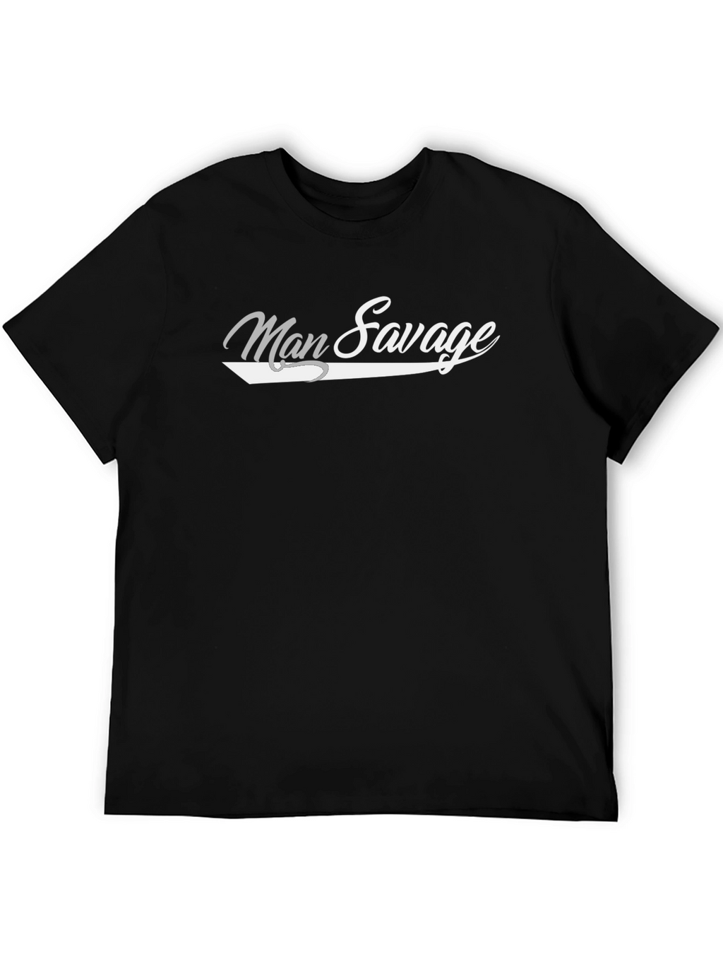 Man Savage Graphic T-Shirt - Black Cotton Tee