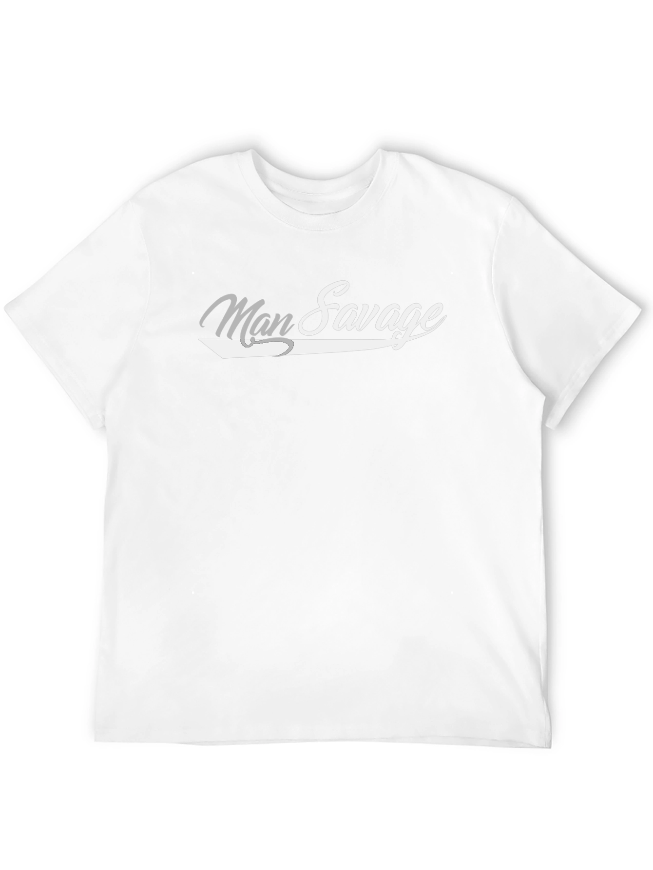 Man Savage Graphic T-Shirt - Black Cotton Tee
