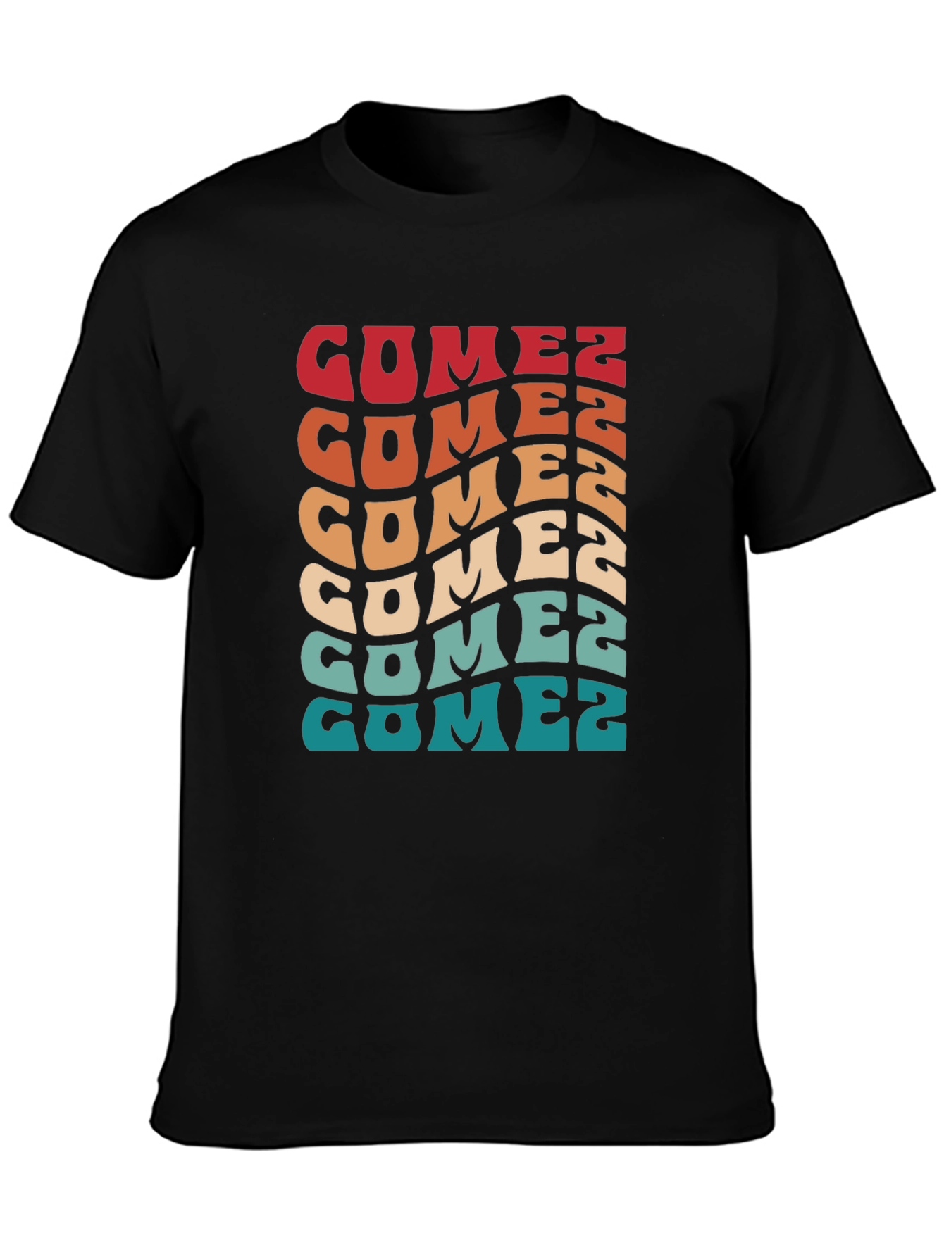 Retro Gomez T-Shirt - Vintage Style Colorful Design