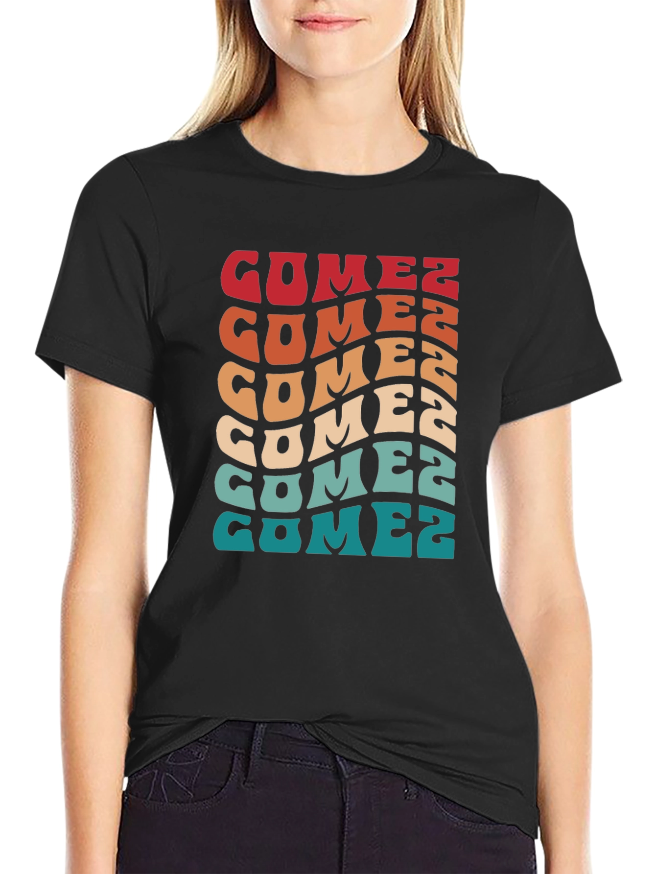 Retro Gomez T-Shirt - Vintage Style Colorful Design