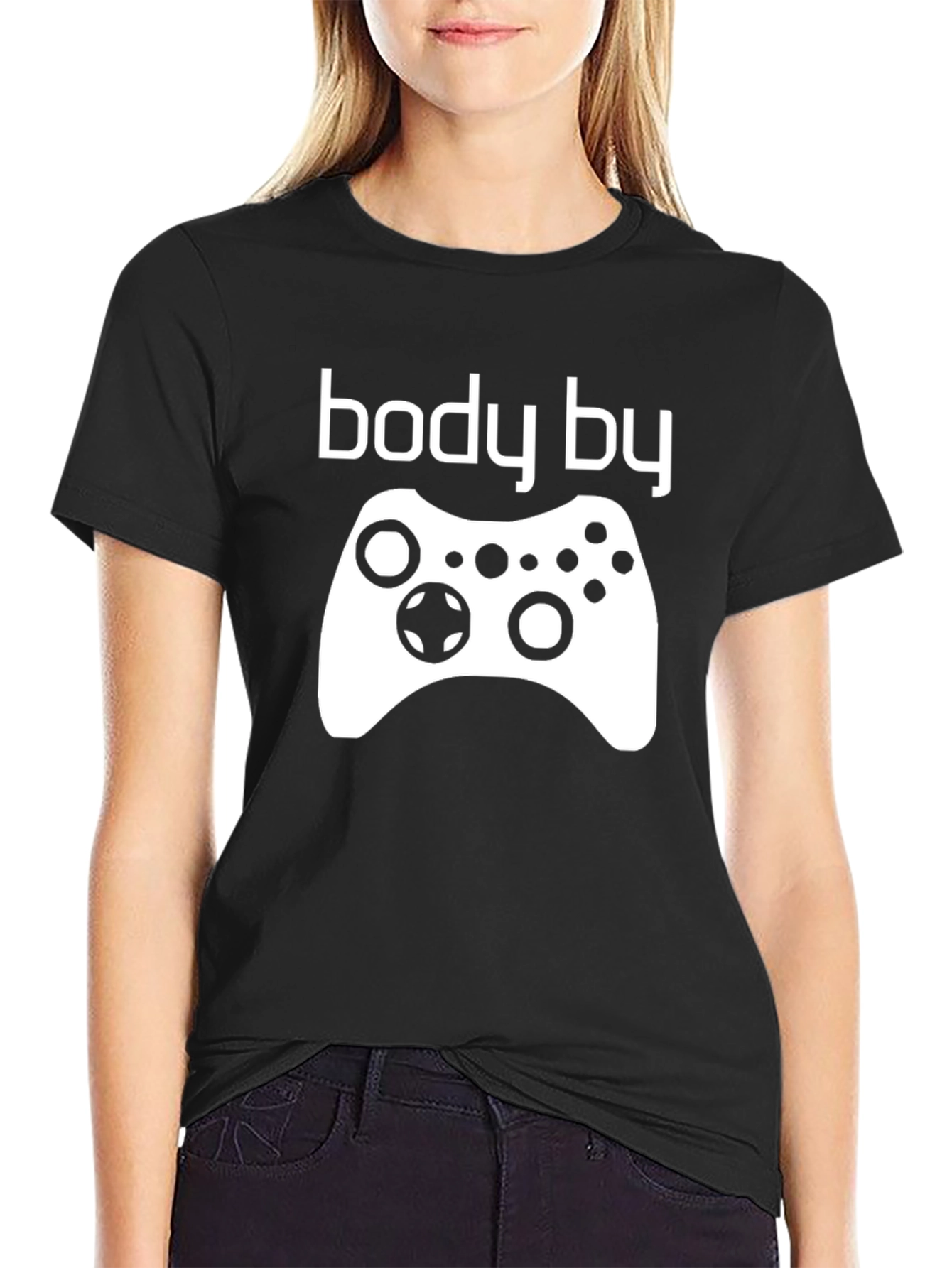 Body By Video Games Black Graphic Tee