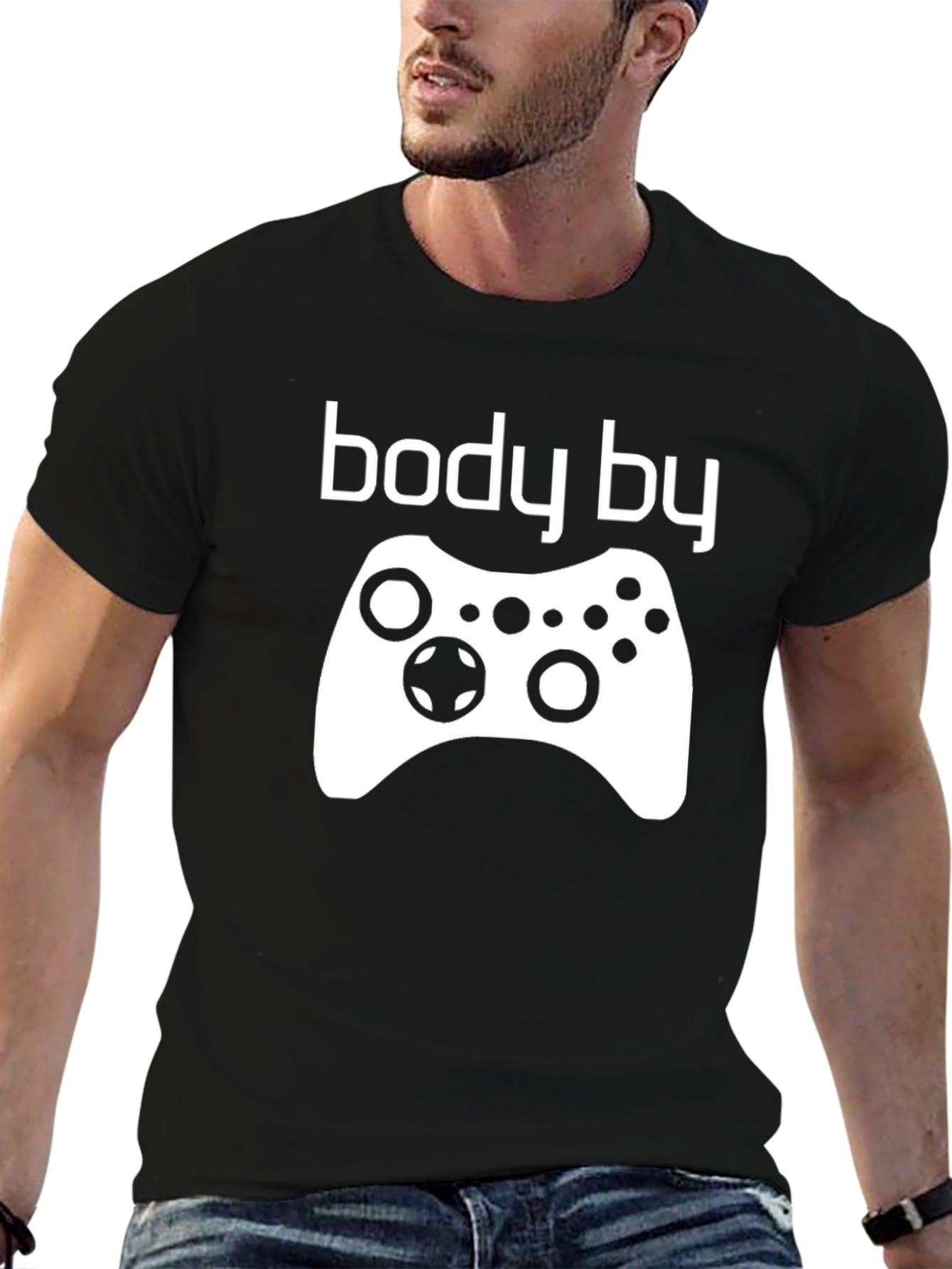 Body By Video Games Black Graphic Tee