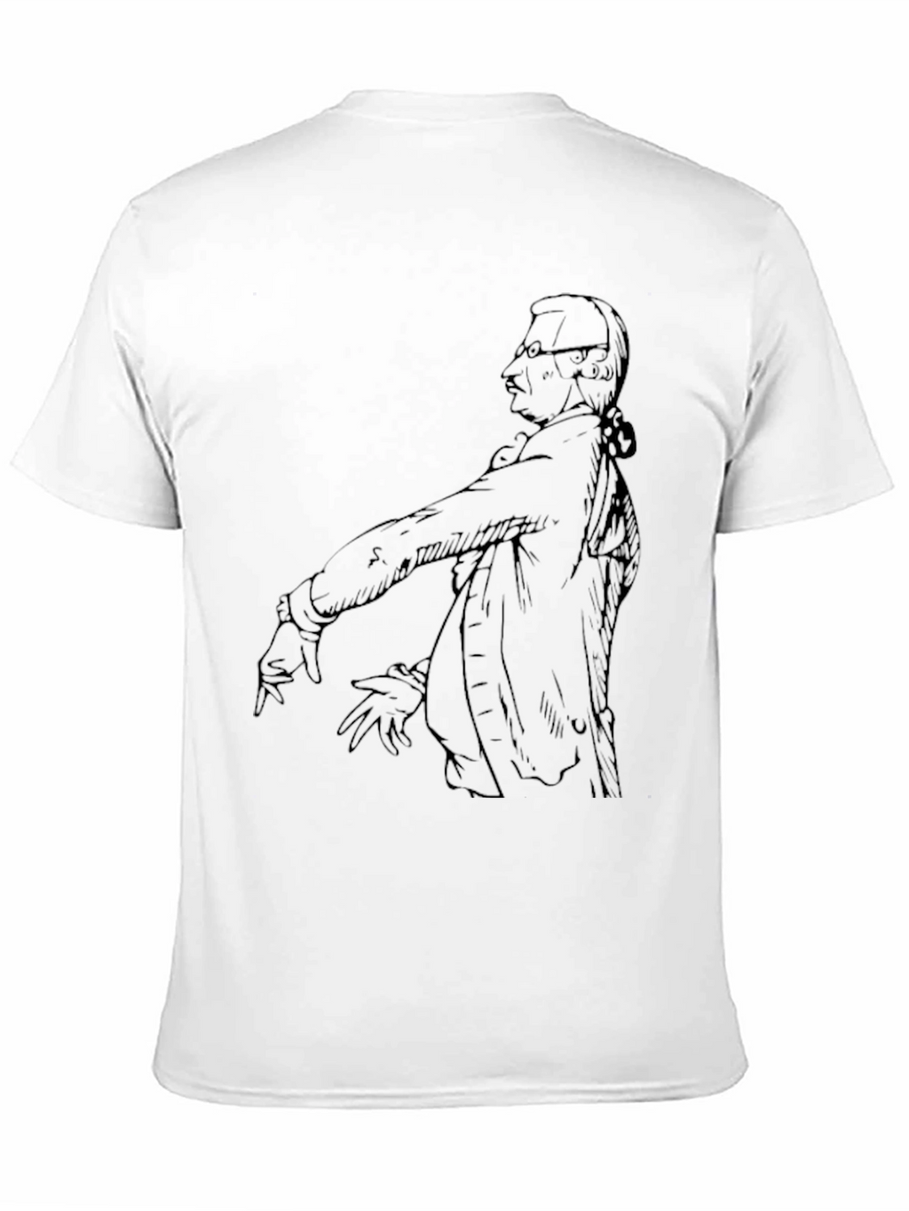 Sketch Portrait Graphic Print Tee