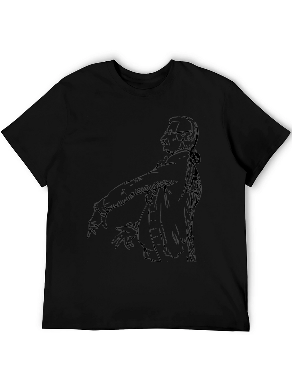 Sketch Portrait Graphic Print Tee