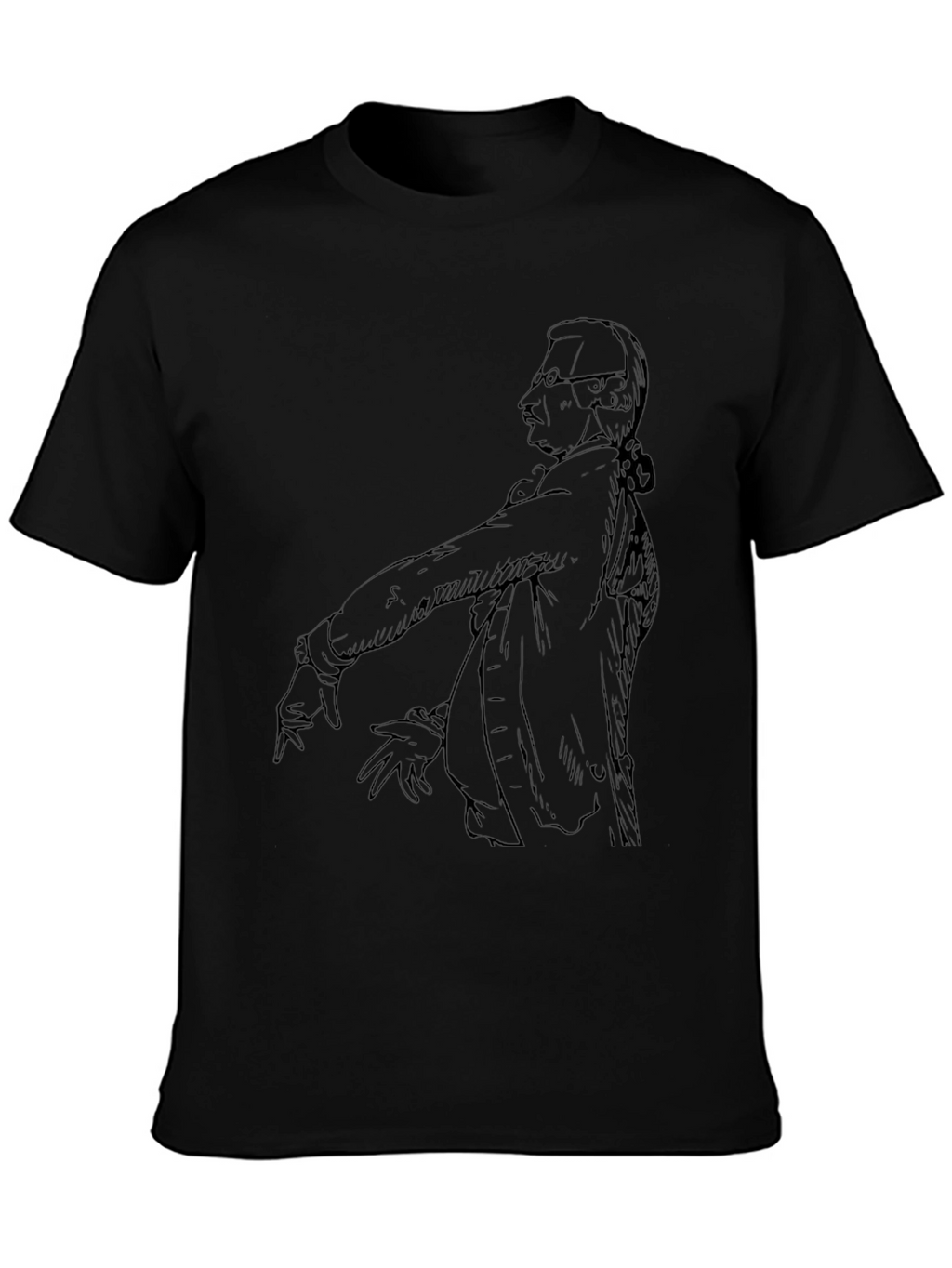 Sketch Portrait Graphic Print Tee