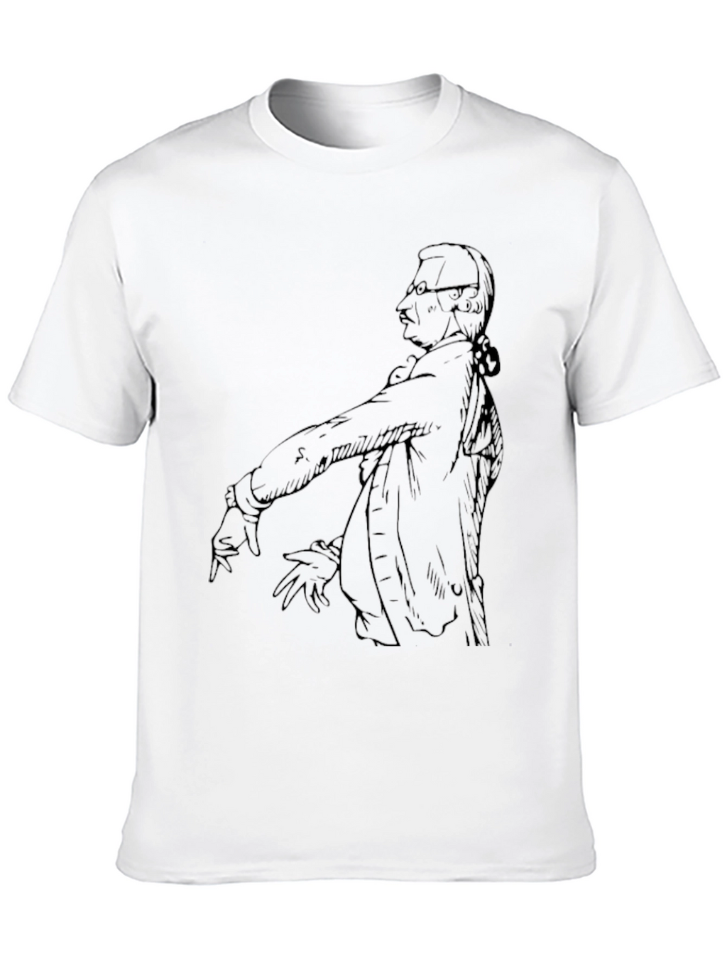 Sketch Portrait Graphic Print Tee