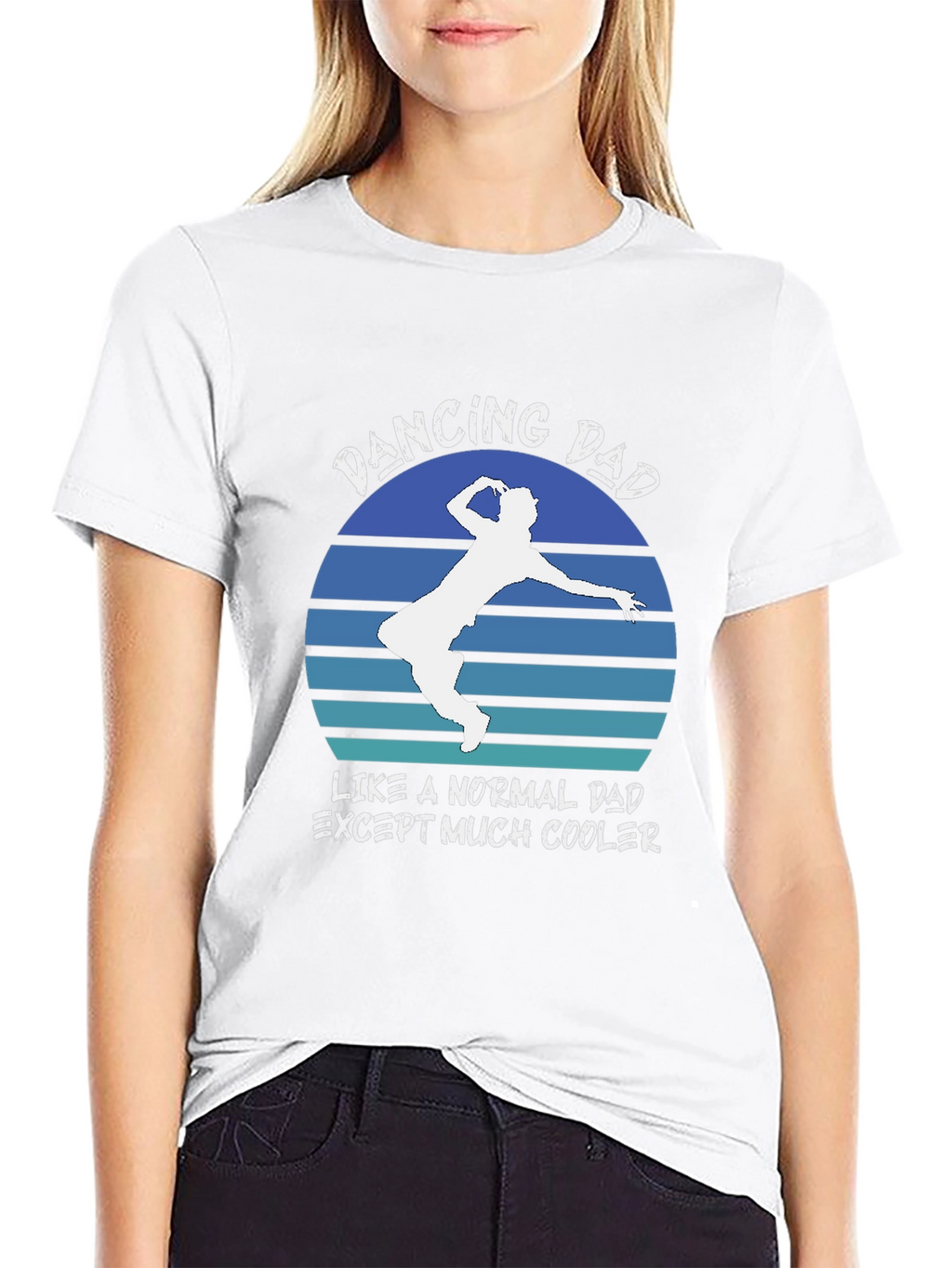 Dancing Dad Graphic T-Shirt Cool Fathers Day Gift