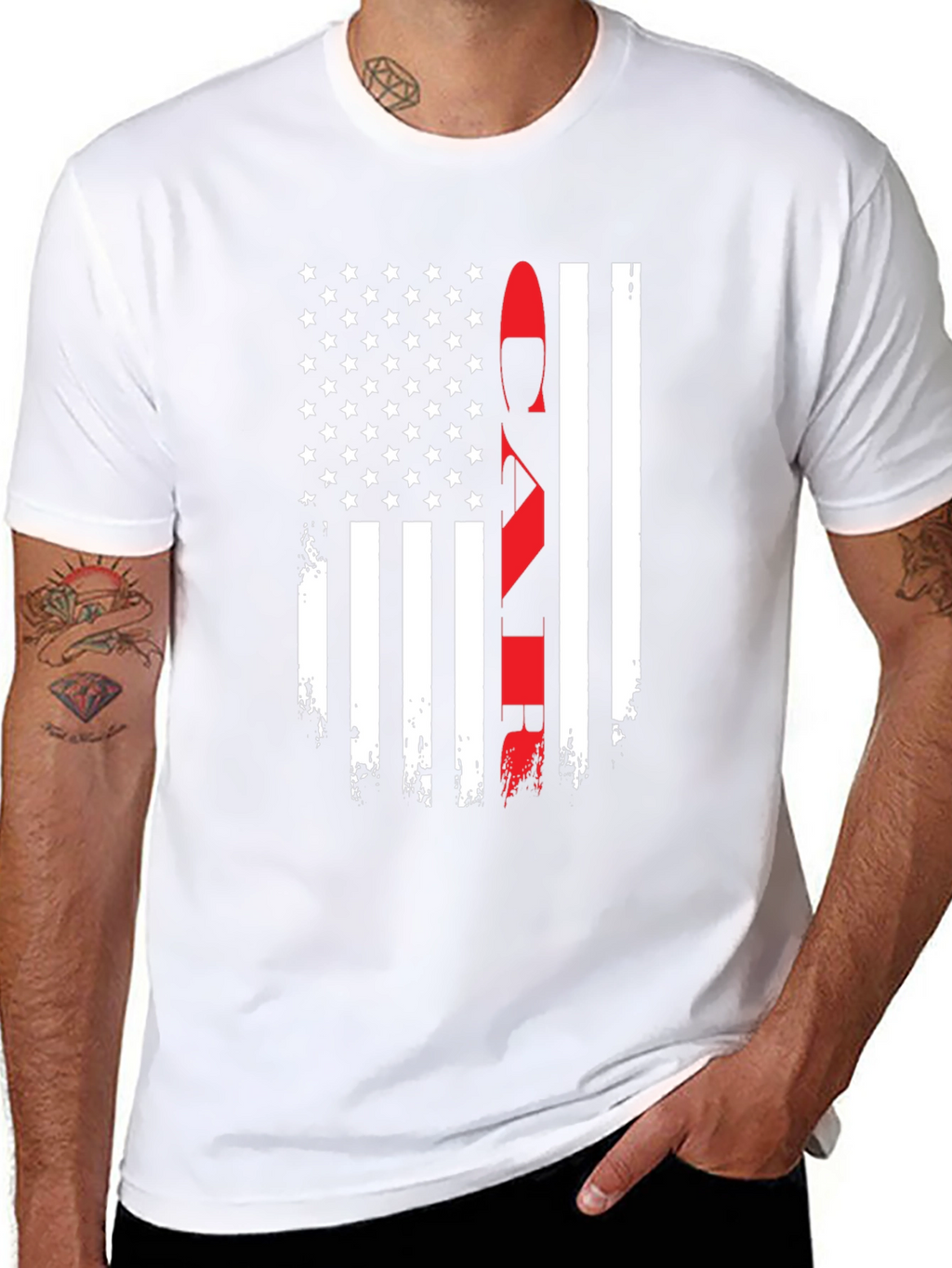 American Flag Firefighter T-Shirt