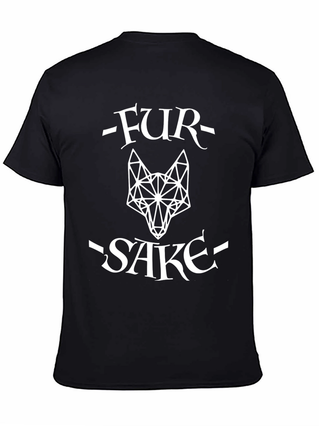 Fur Sake Geometric Wolf Graphic Tee