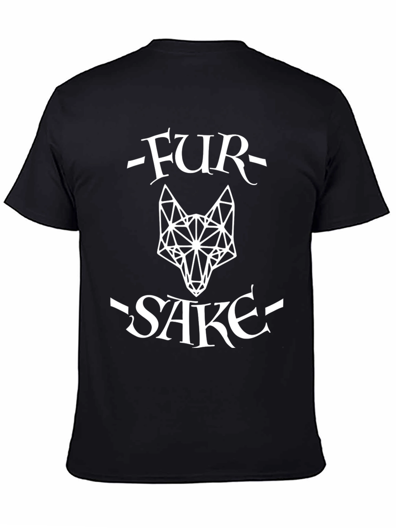 Fur Sake Geometric Wolf Graphic Tee