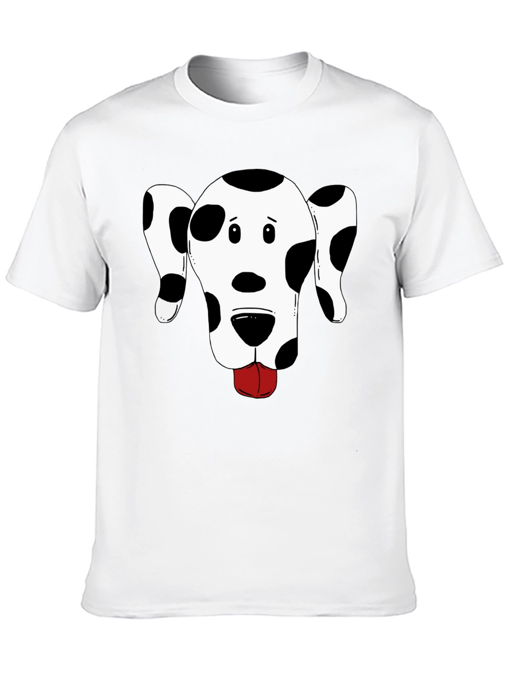 Dog Graphic Tee - Black Cotton T-Shirt
