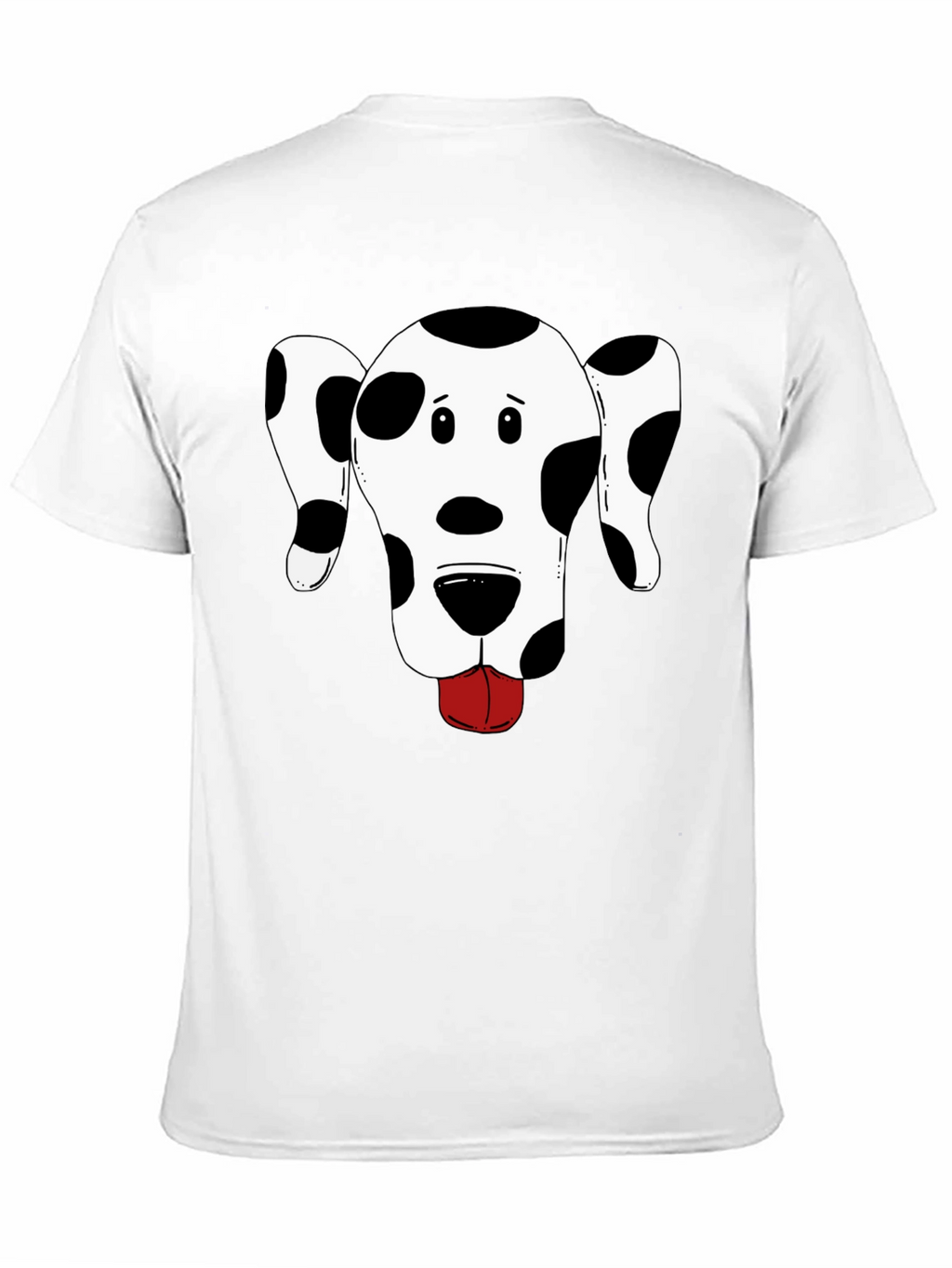 Dog Graphic Tee - Black Cotton T-Shirt