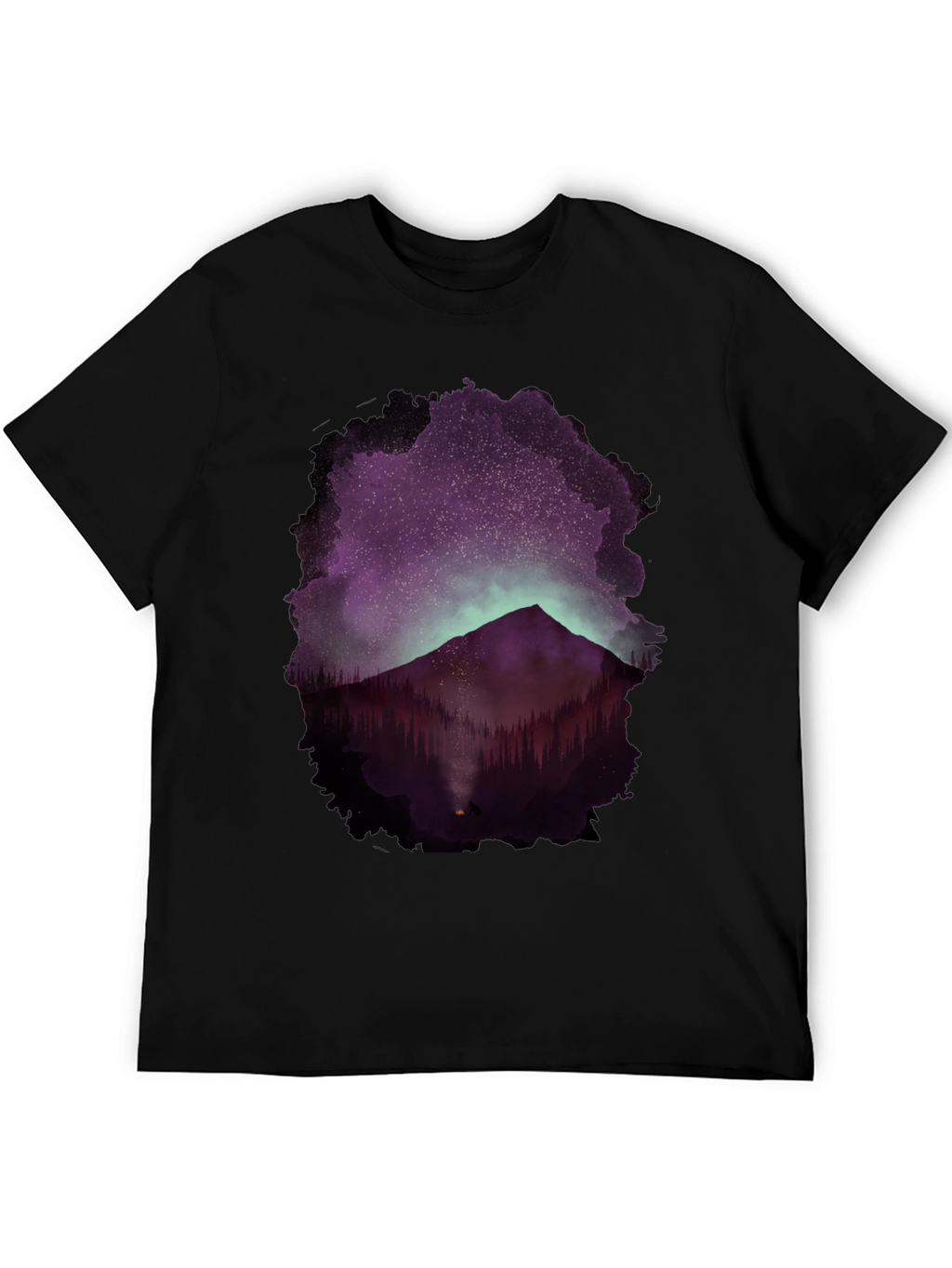 Mountain Night Sky Graphic Tee