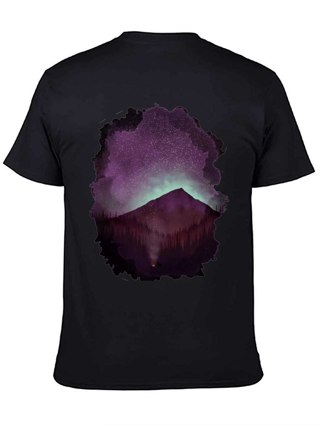 Mountain Night Sky Graphic Tee