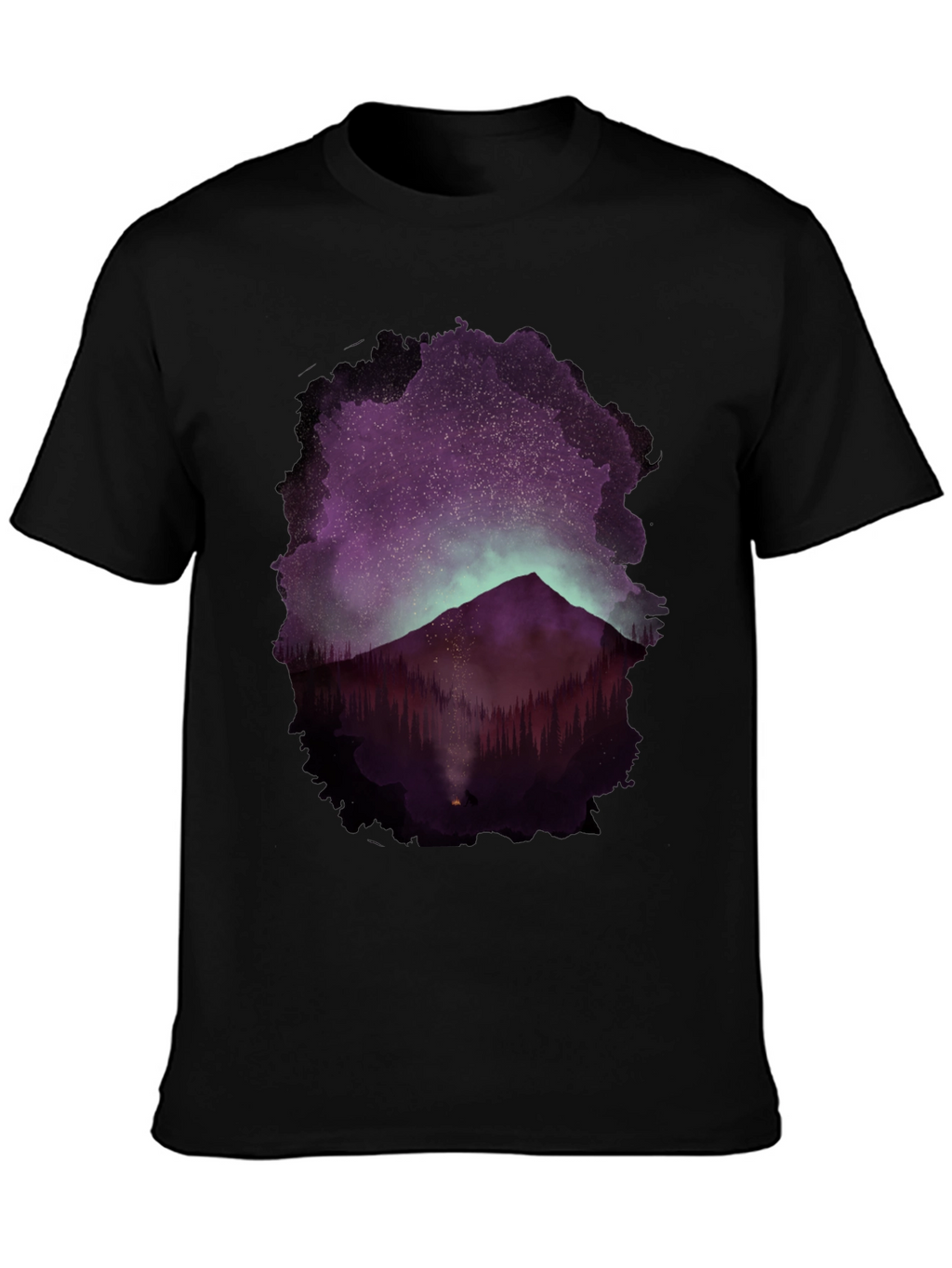 Mountain Night Sky Graphic Tee