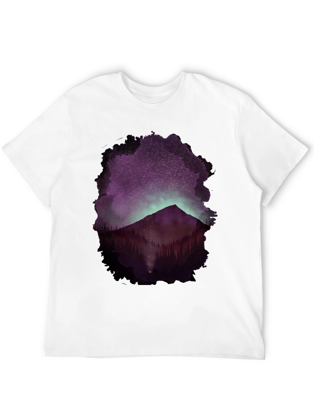 Mountain Night Sky Graphic Tee