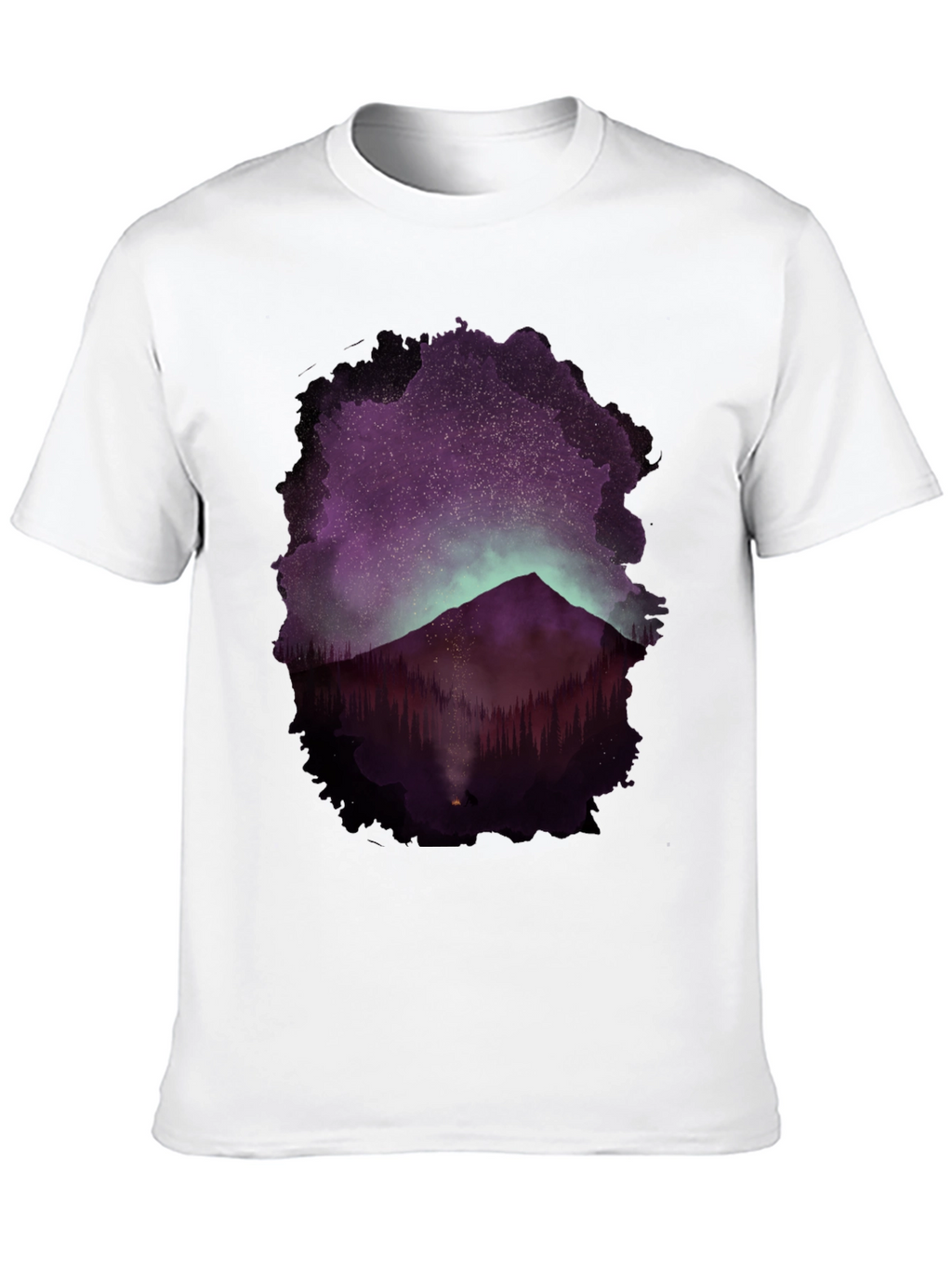 Mountain Night Sky Graphic Tee