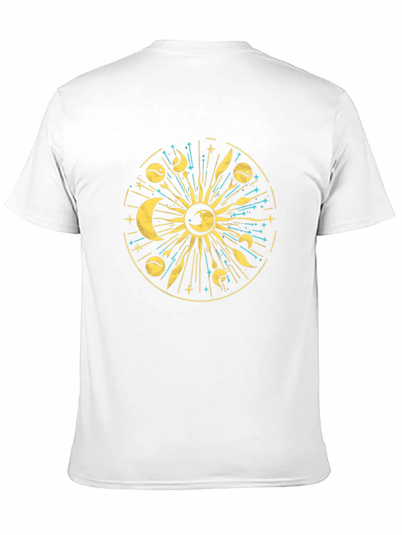 Celestial Sun & Moon Graphic T-Shirt
