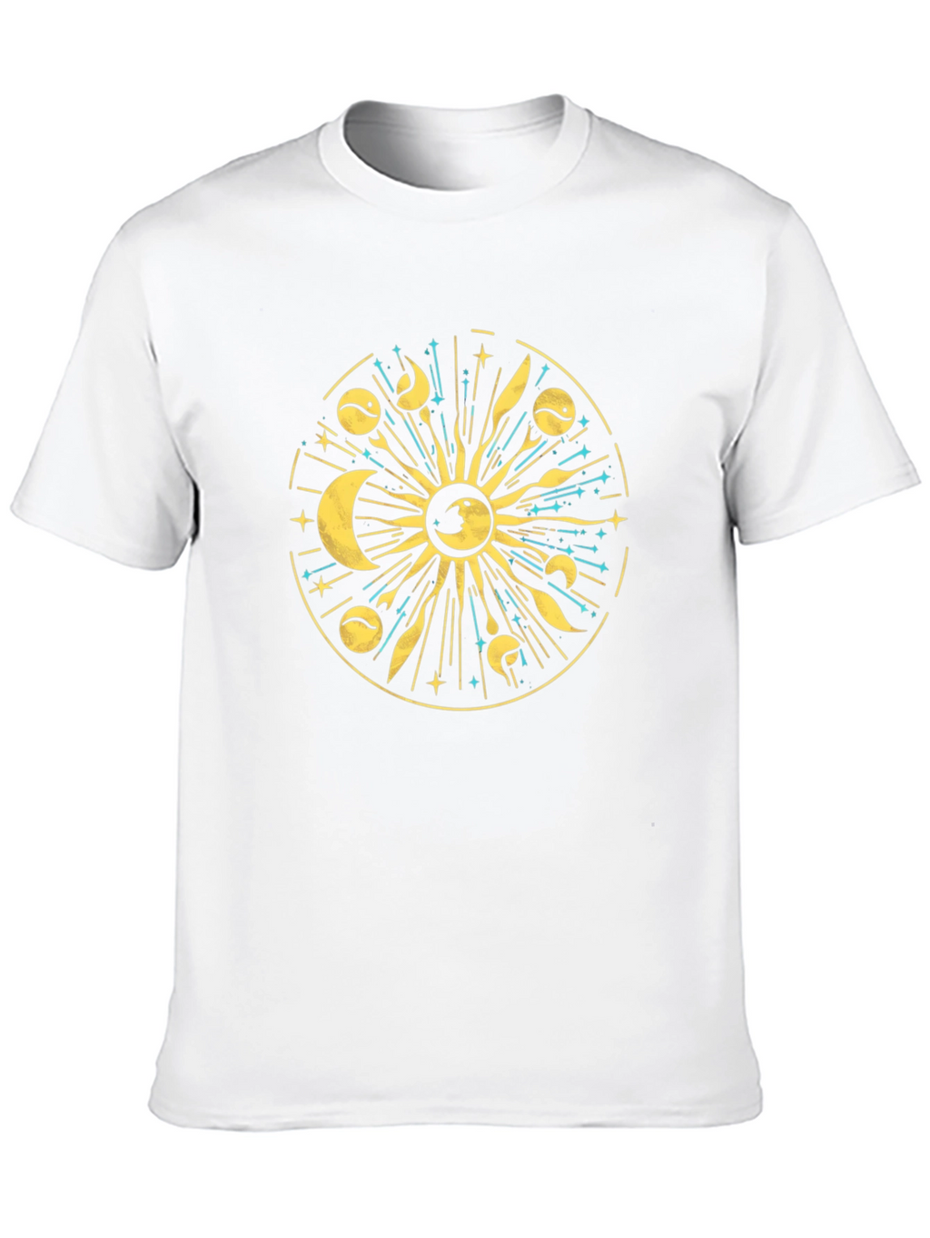 Celestial Sun & Moon Graphic T-Shirt