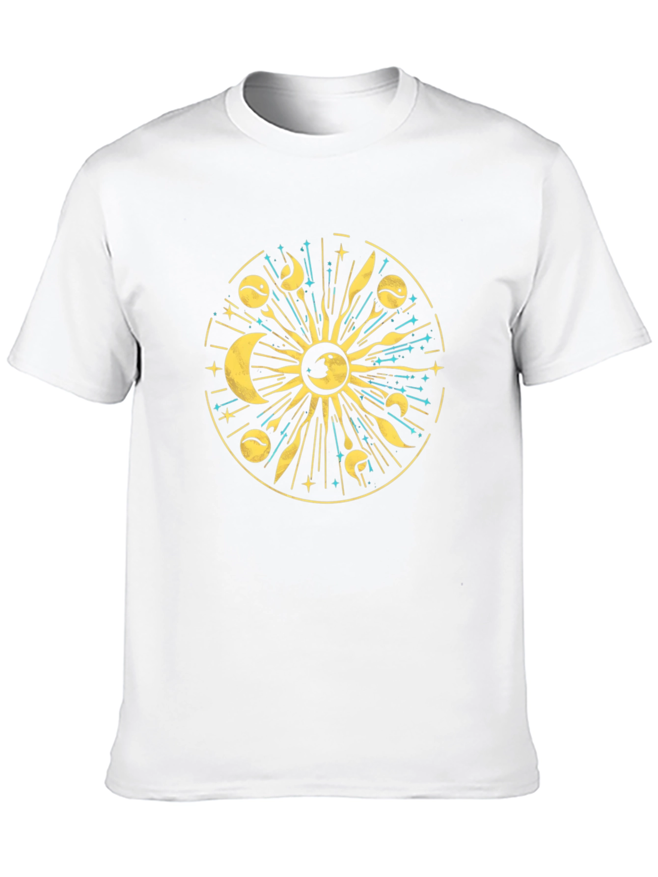 Celestial Sun & Moon Graphic T-Shirt