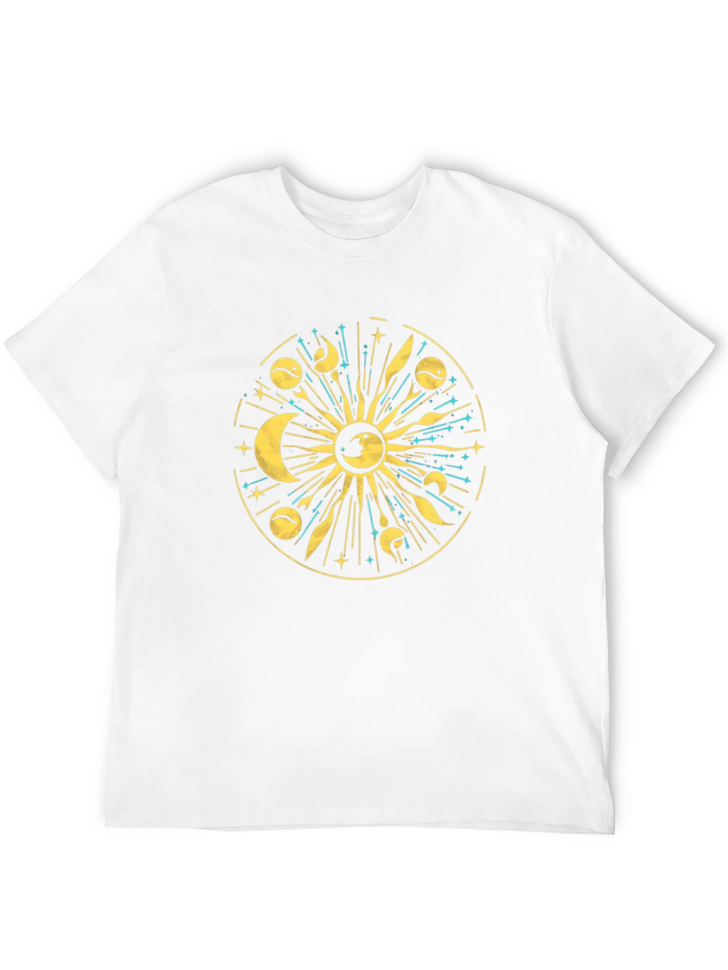 Celestial Sun & Moon Graphic T-Shirt