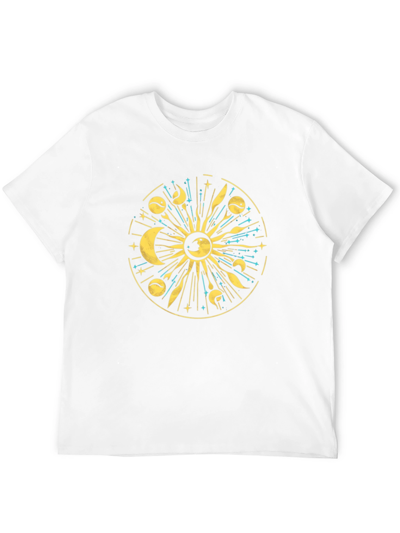 Celestial Sun & Moon Graphic T-Shirt
