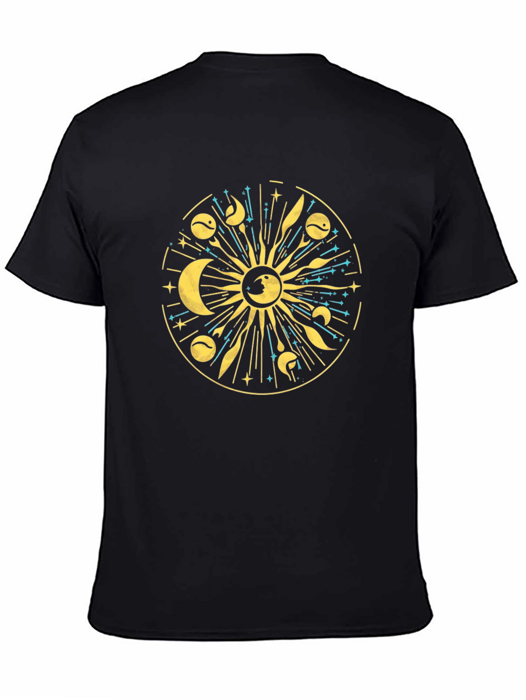 Celestial Sun & Moon Graphic T-Shirt
