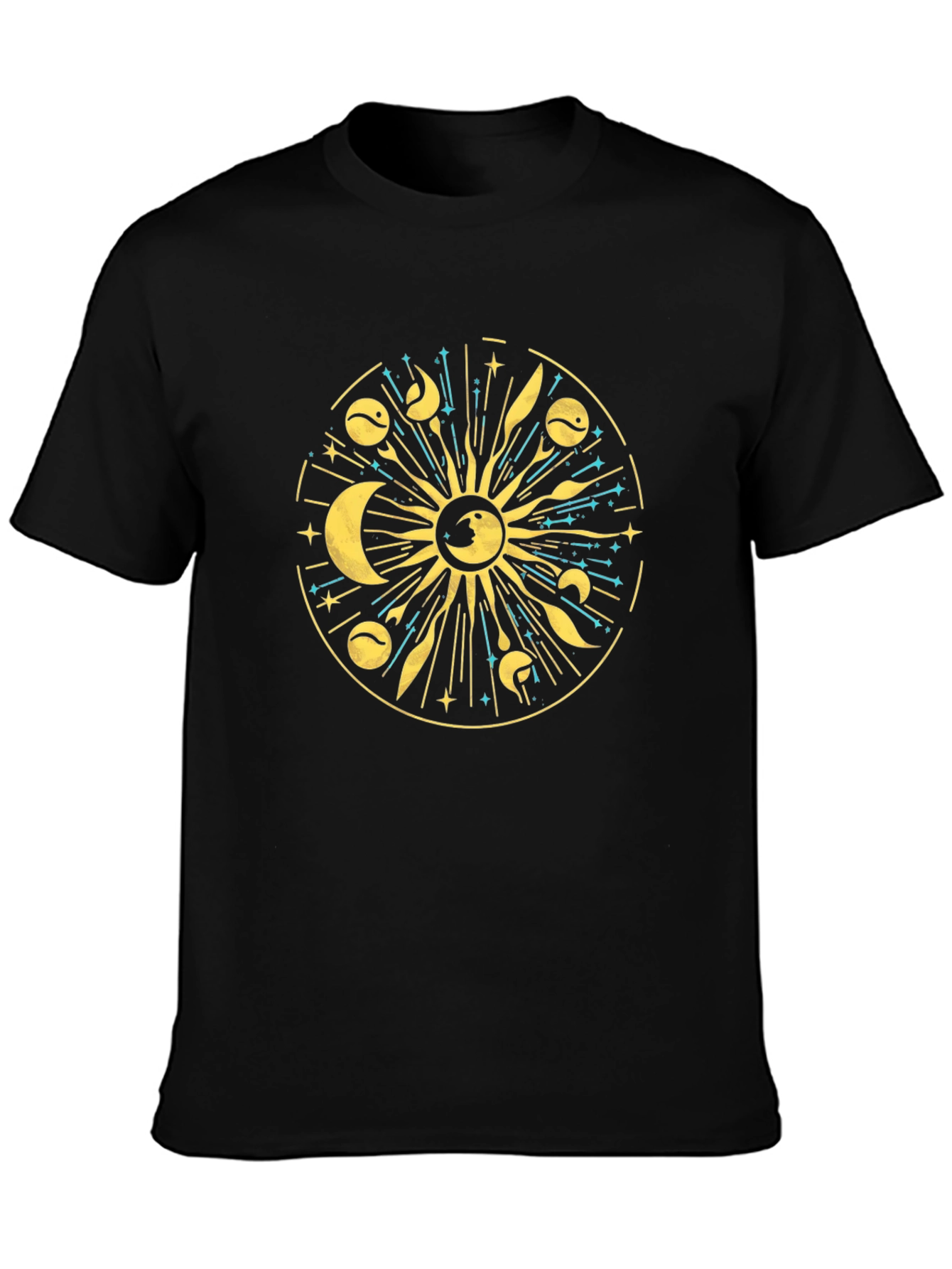 Celestial Sun & Moon Graphic T-Shirt