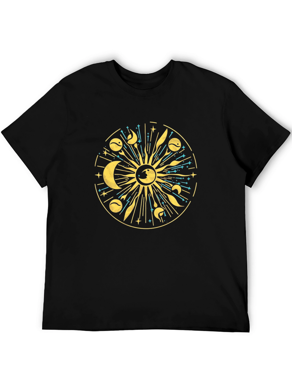 Celestial Sun & Moon Graphic T-Shirt