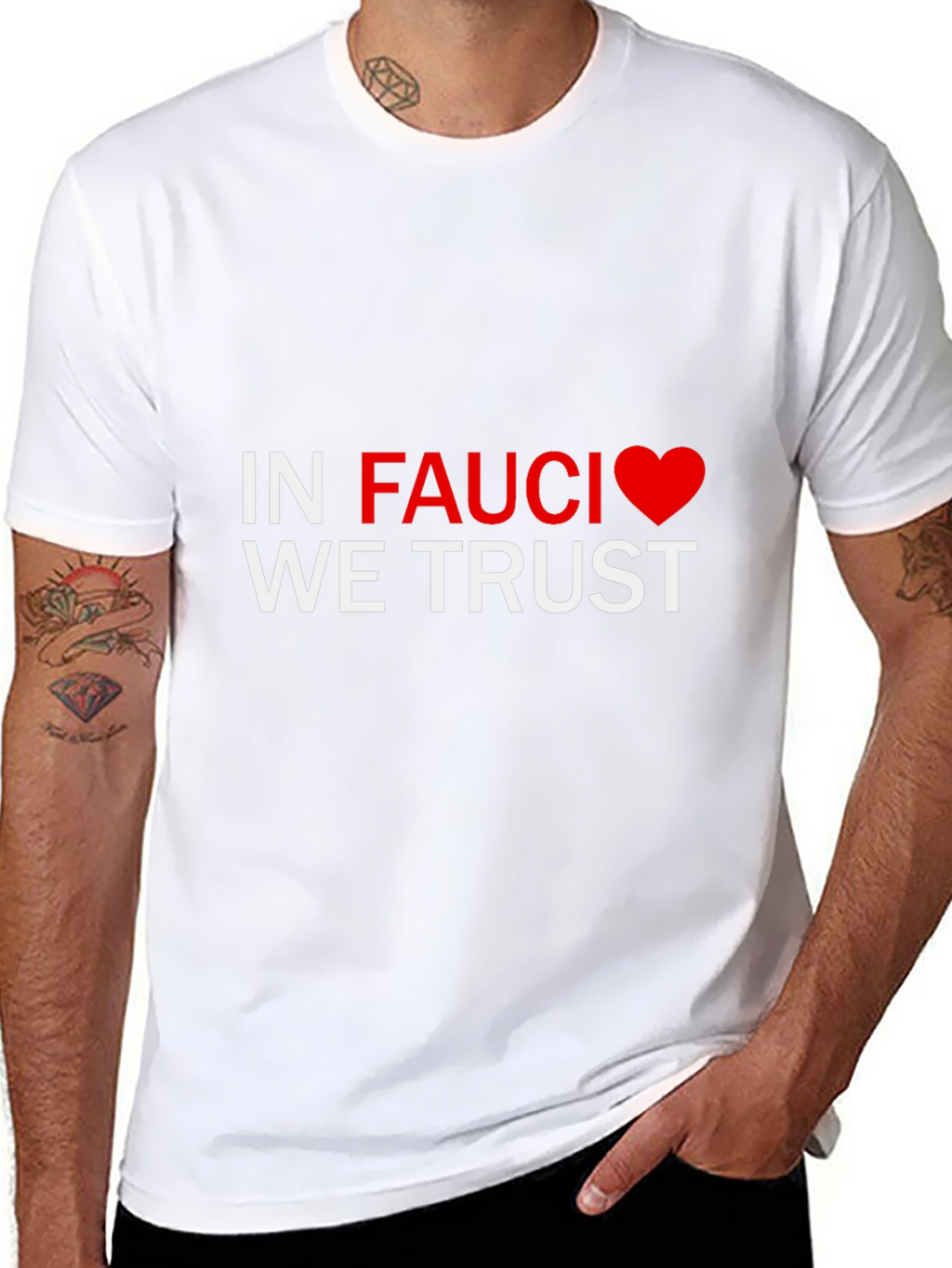 In Fauci We Trust Tee - Black