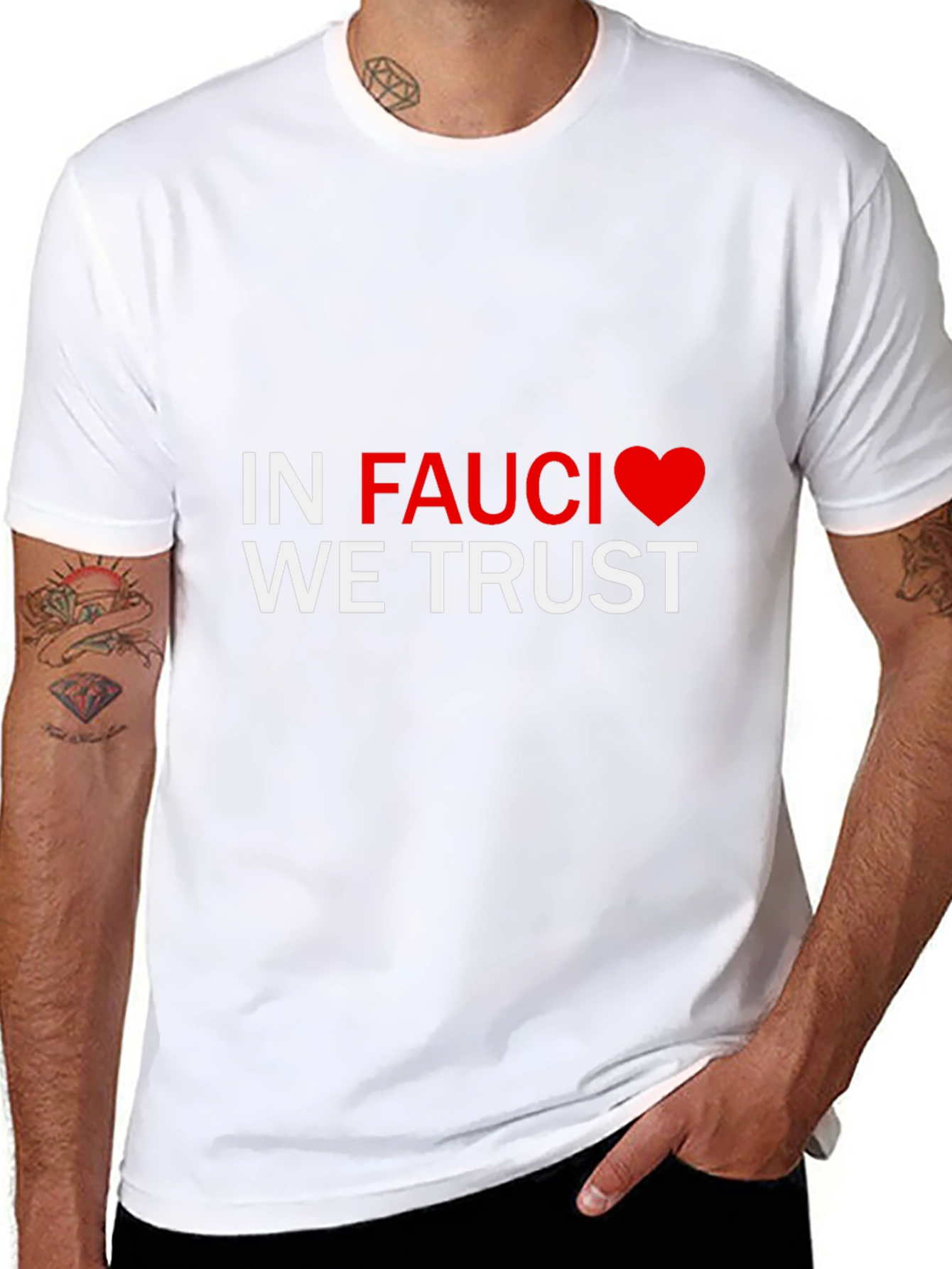 In Fauci We Trust Tee - Black