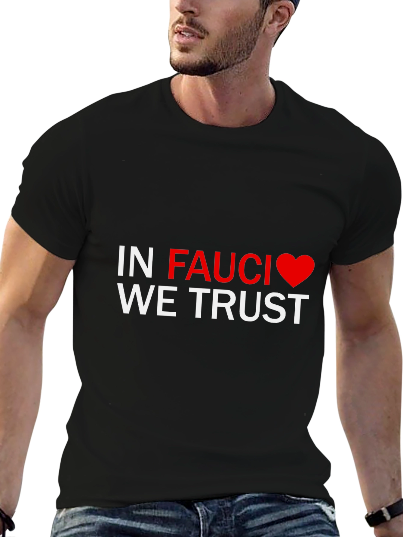 In Fauci We Trust Tee - Black