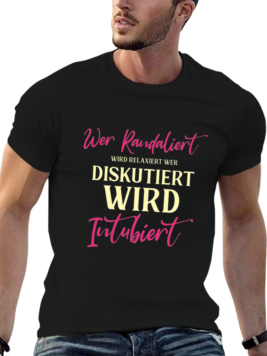 Humorous German T-Shirt - Wer Randalier Relaxiert