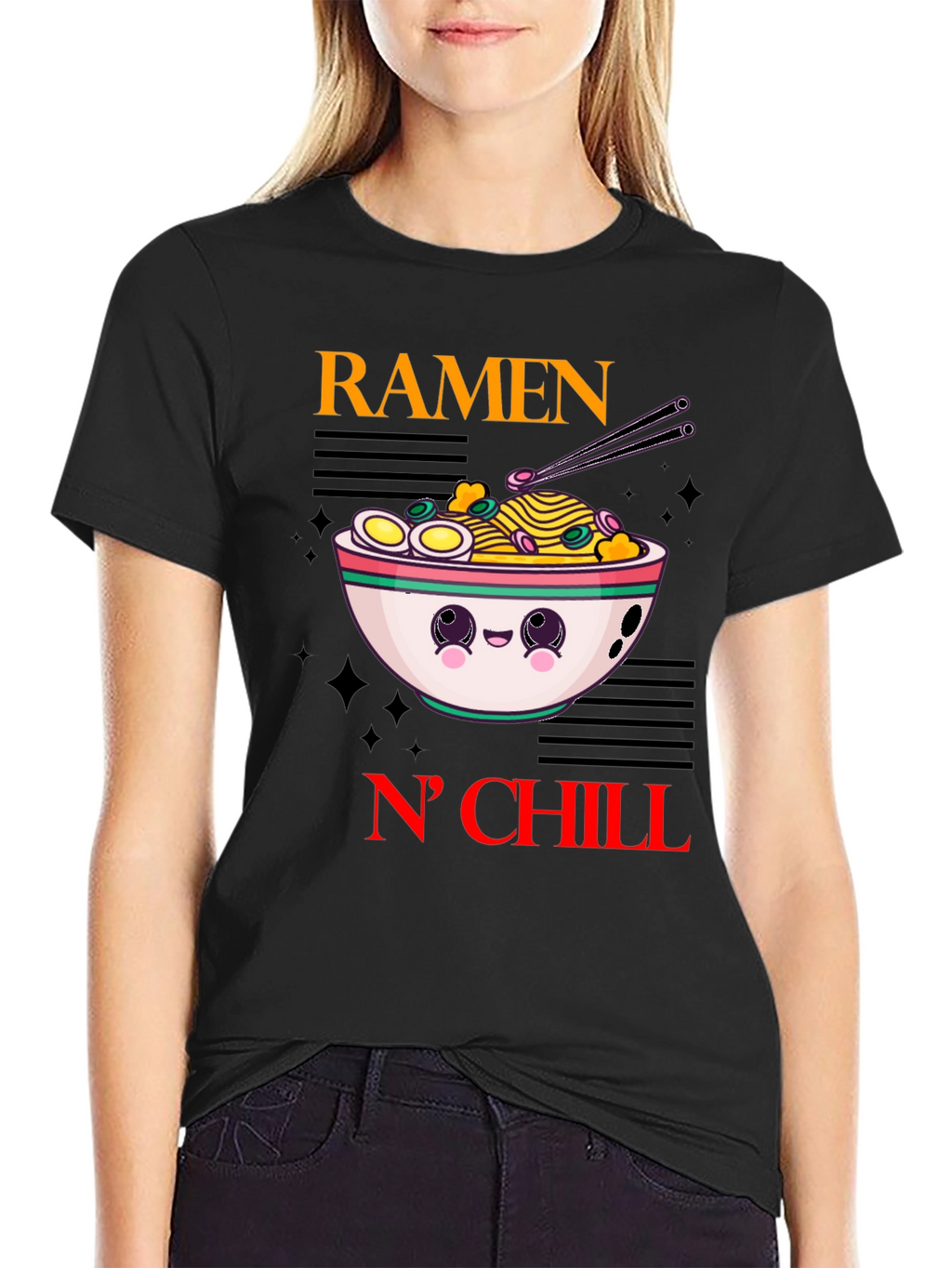 Ramen N Chill Kawaii Graphic Tee